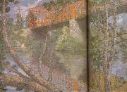 julian alden weir Le pont rouge oil